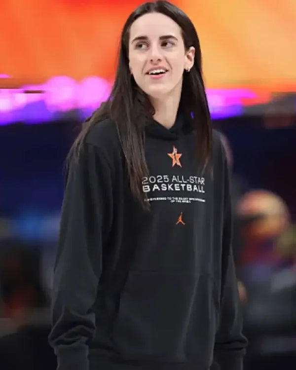 Caitlin Clark 2025 AT&T WNBA All-Star Black Hoodie