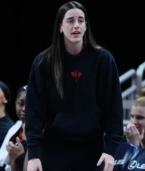 Caitlin Clark Indiana Fever Stranger Things Black Hoodie