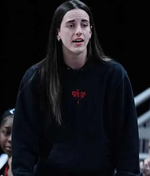 Caitlin Clark Indiana Fever Stranger Things Black Hoodie