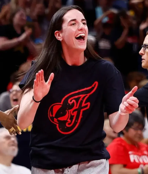 Caitlin Clark Indiana Fever Stranger Things Black T-Shirt