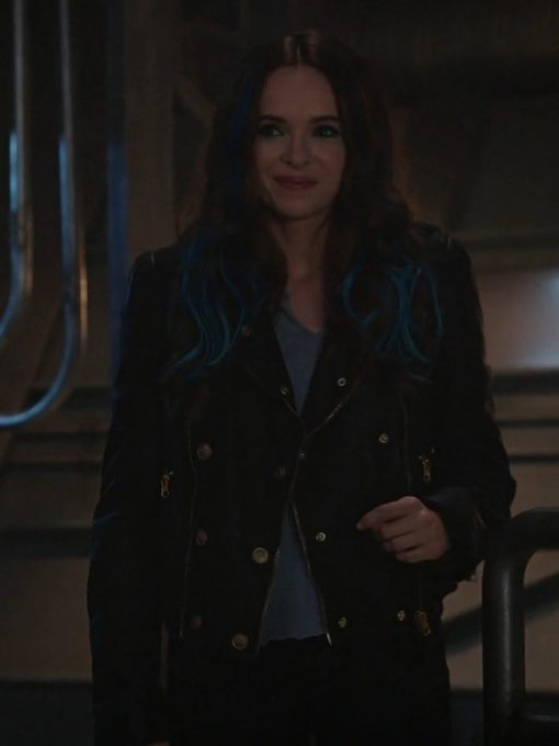 The Flash Caitlin Snow Black Leather Jacket