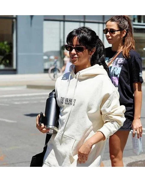 Camila Cabello Sporty Eras Tour White Hoodie