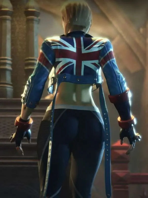 Cammy Street Fighter 6 Blue Leather Jacket