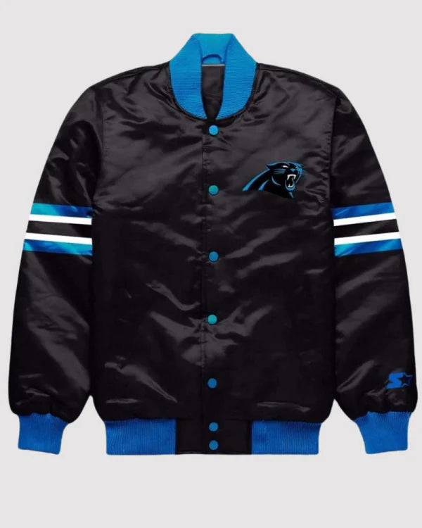 Carolina Panthers Black Varsity Jacket