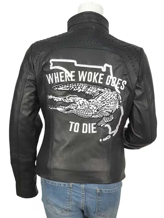 Casey Desantis Black Leather Jacket