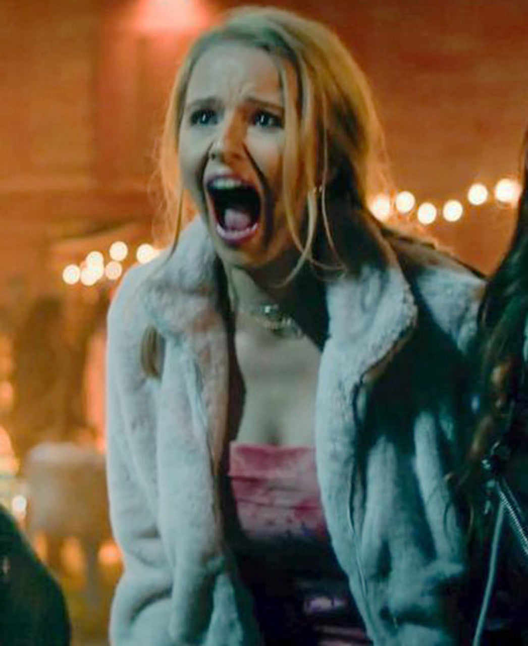 Janet Clown in a Cornfield Fur Jacket