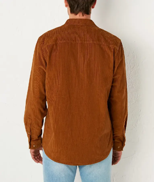 Caught In The Act Double Life S01 Tan Leather Suede Shirt