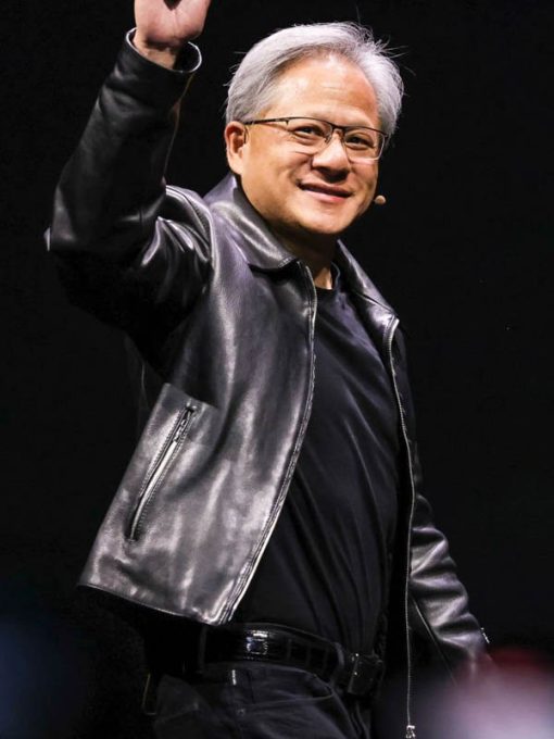 Jensen Huang Nvidia Ceo Leather Jacket