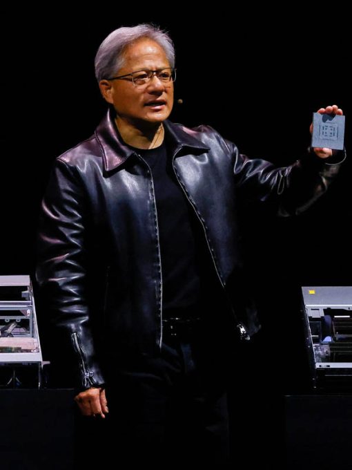 Jensen Huang Nvidia Ceo Leather Jacket
