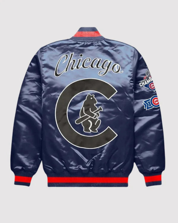 Chicago Cubs Exclusive Navy Blue Varsity Jacket