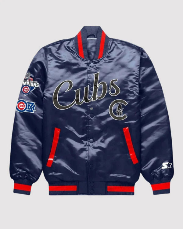 Chicago Cubs Exclusive Navy Blue Varsity Jacket