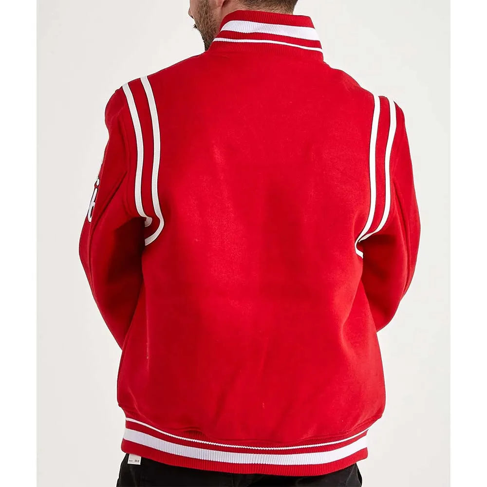 Chicago Bulls 6X Champs Red Varsity Wool Jacket