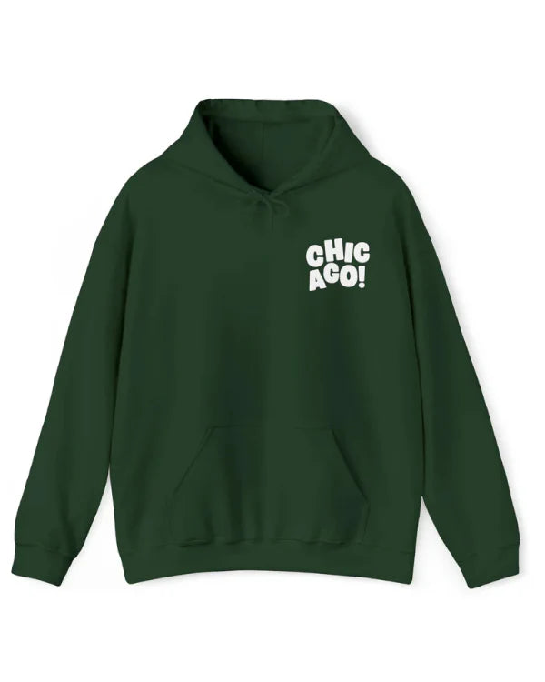 ChicagoHoodieSweatshirtforestGreen