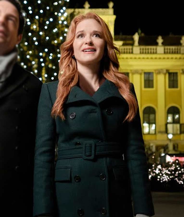Christmas in Vienna Sarah Drew Green Coat