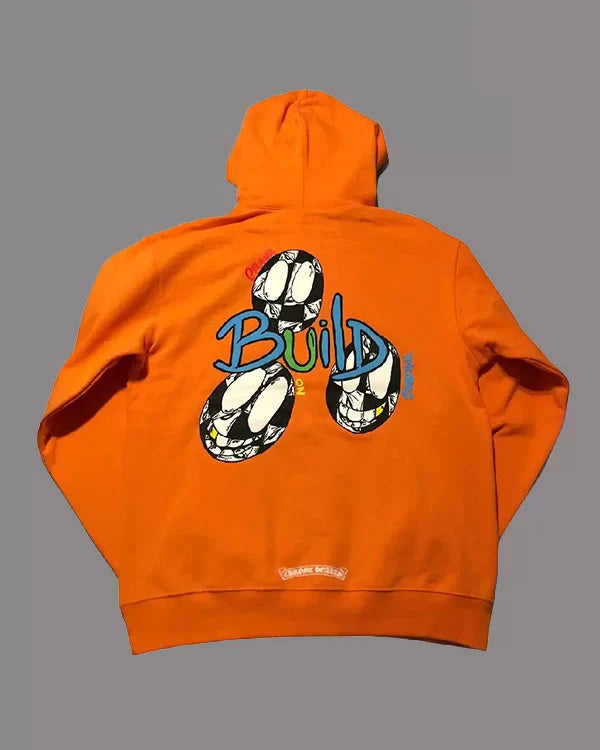 Chrome Hearts Matty Boy Link & Build Hoodie – Orange