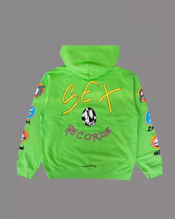 Chrome Hearts Matty Boy Sex Records Hoodie – Green