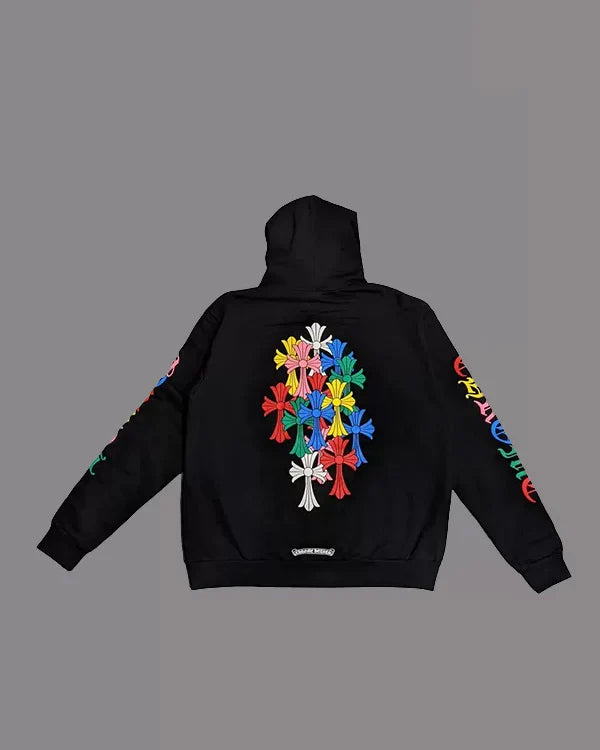 Chrome Hearts Multi Color Cross Cemetery Hoodie