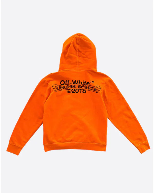 Chrome Hearts Off-white Orange & Black Hoodie