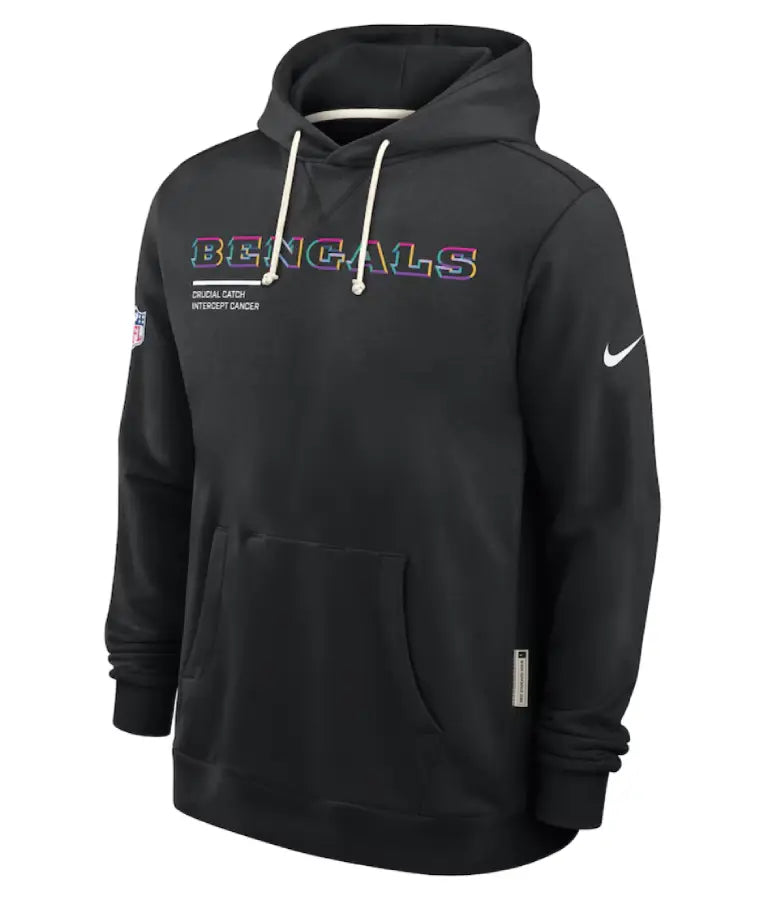 Cincinnati Bengals Black 2025 Crucial Catch Hoodie