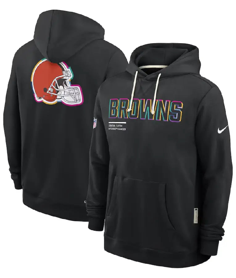 Cleveland Browns Black 2025 Crucial Catch Hoodie