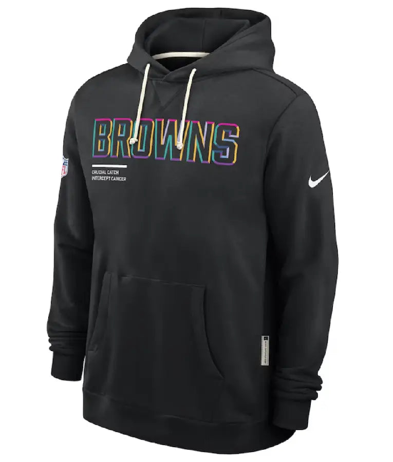 Cleveland Browns Black 2025 Crucial Catch Hoodie