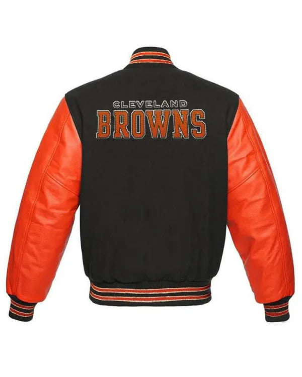 Cleveland Browns Black and Orange Jacket