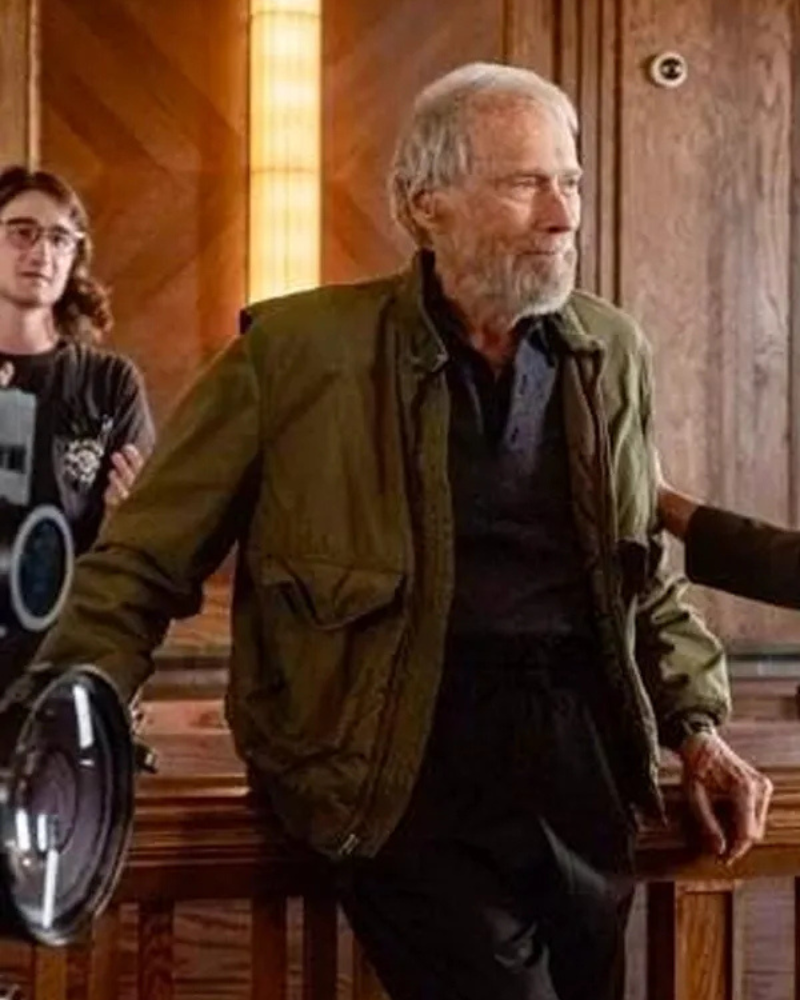 Clint Eastwood Juror #2 2024 Green Jacket