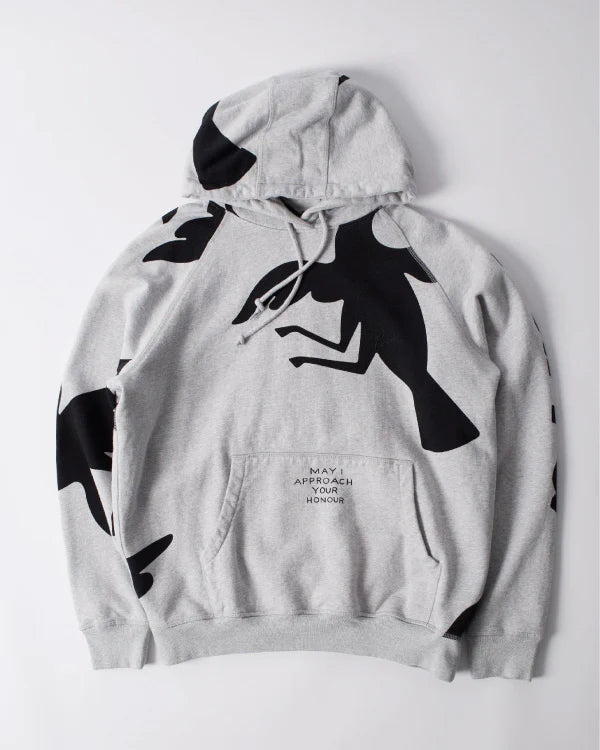 Clipped Wings Hooded Sweatshirt Heather Grey