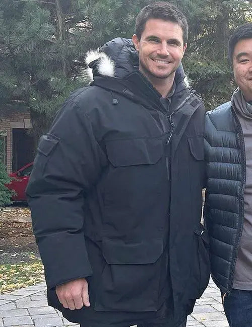 Robbie Amell Code 8 Part Ii Black Hooded Jacket