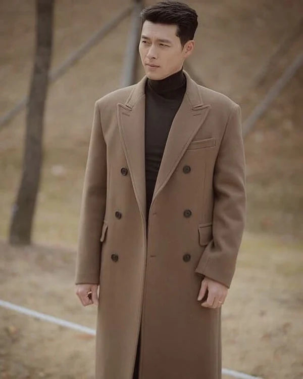 Hyun Bin CLOY Brown Long Coat