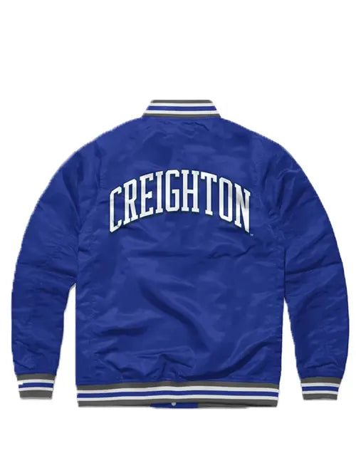 Creighton Bluejays Script Blue Varsity Jacket
