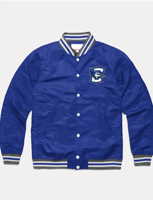 Creighton Bluejays Script Blue Varsity Jacket