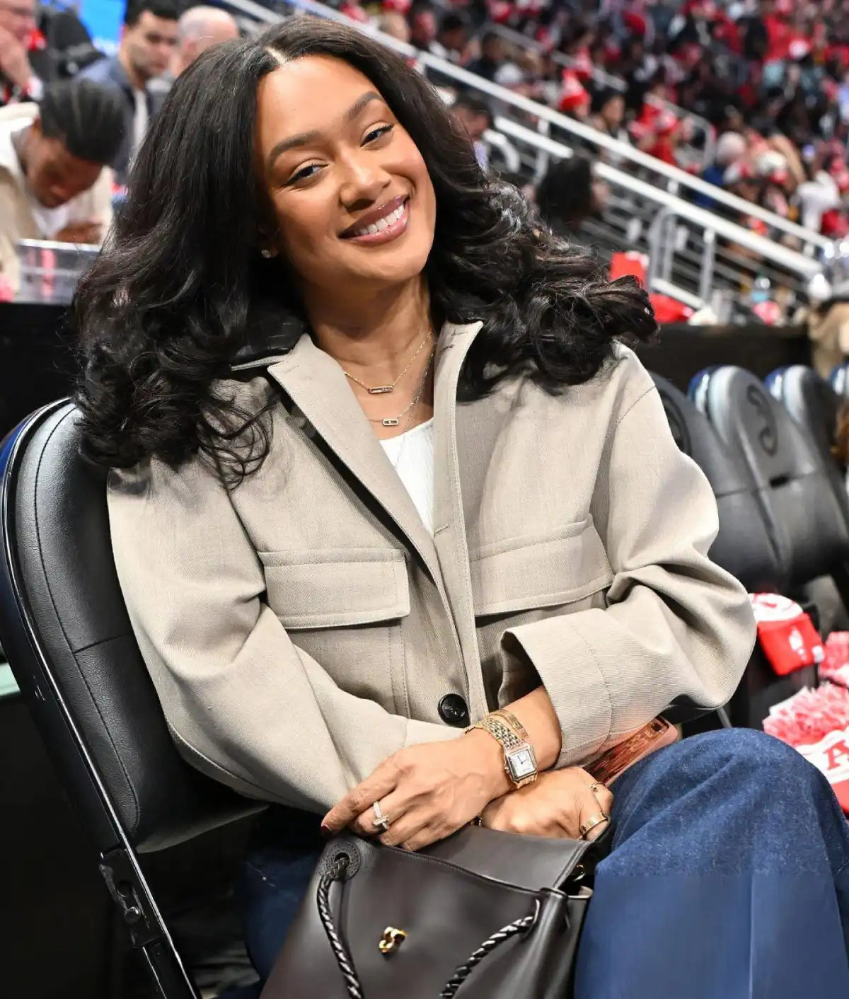 Crystal Renee Hayslett Chicago Bulls v Atlanta Hawks Jacket
