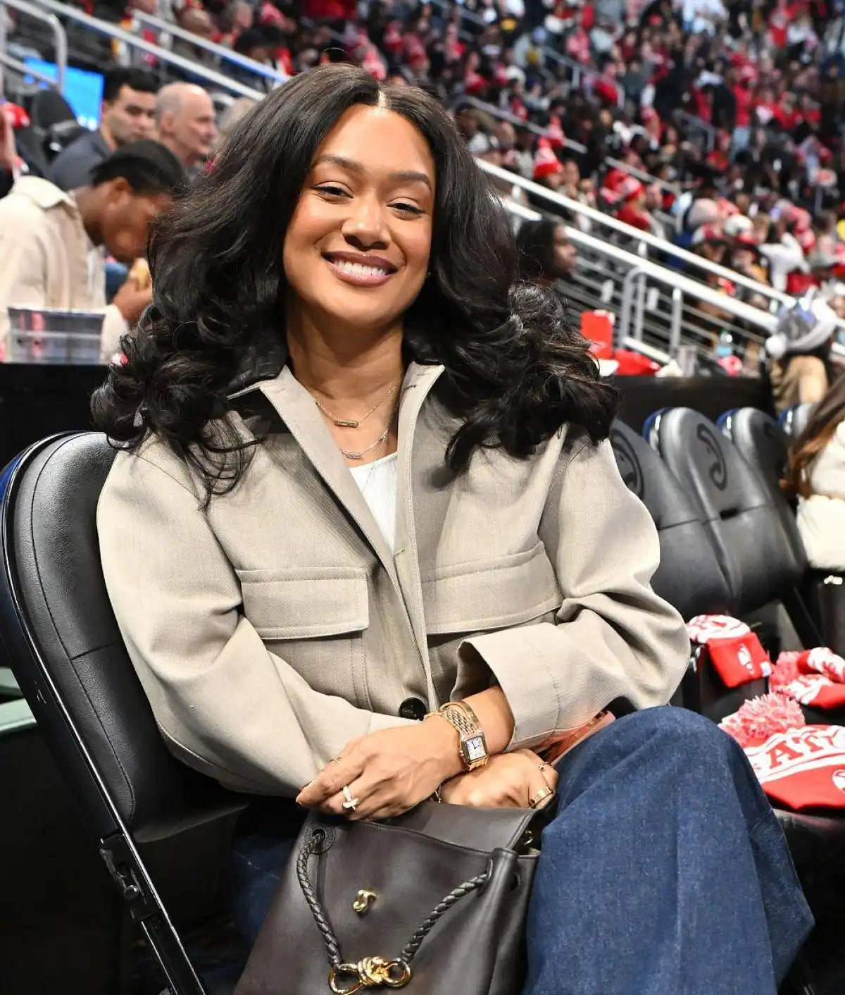 Crystal Renee Hayslett Chicago Bulls v Atlanta Hawks Jacket