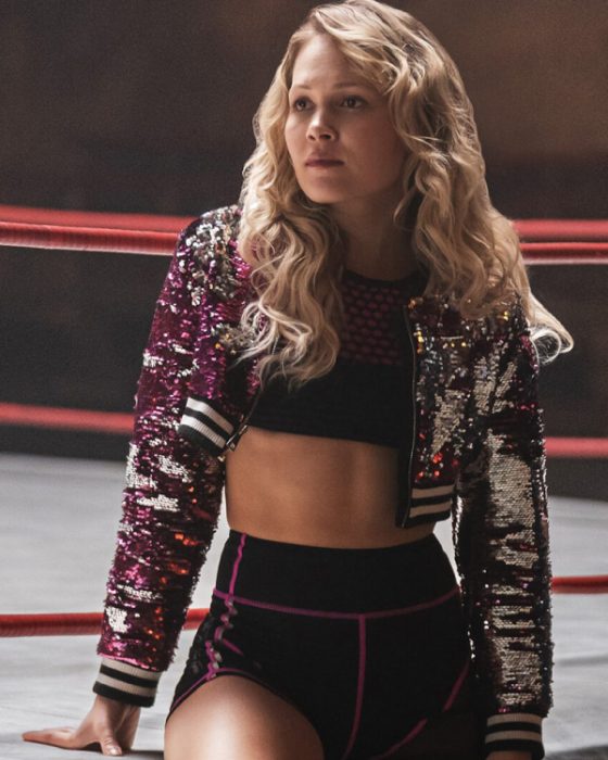 Heels S02 Kelli Berglund Sequin Cropped Jacket