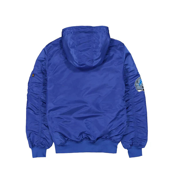 Detroit Lions Newera X Alpha Hooded Bomber Jacket