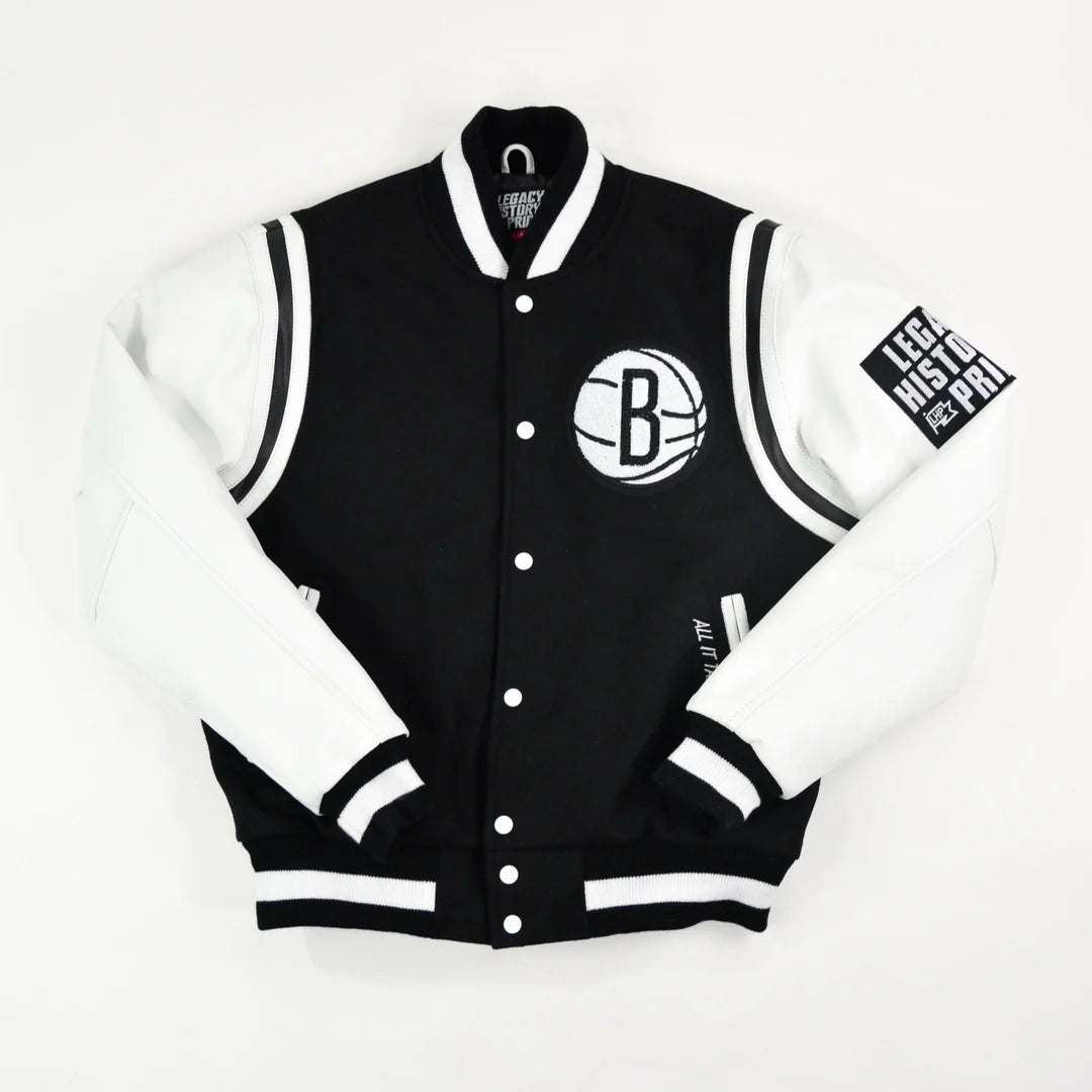 Brooklyn Nets Motto Varsity Jacket