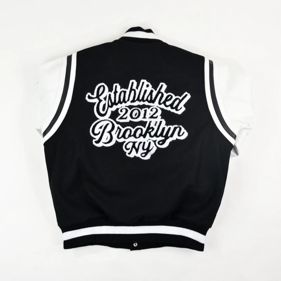 Brooklyn Nets Motto Varsity Jacket