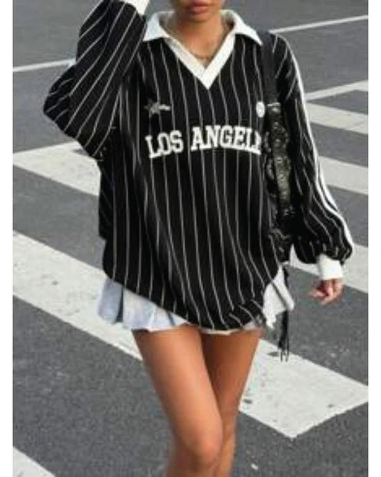 Daddy Issues S02 Taj Atwal Black Striped LA Jersey