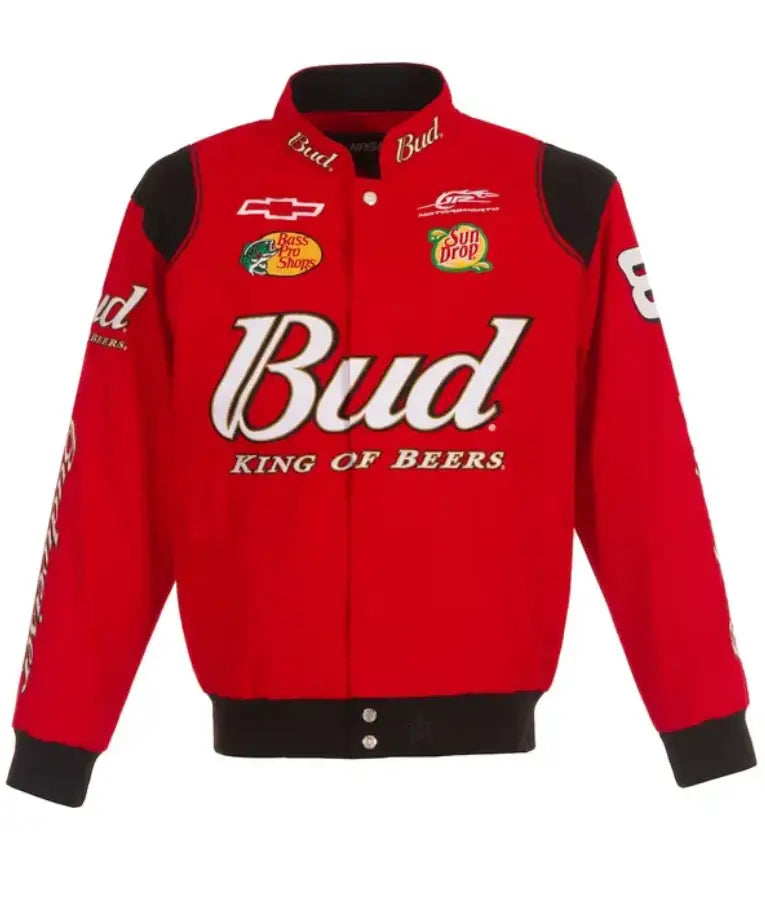 Dale Earnhardt Jr. Red Budweiser Twill Jacket