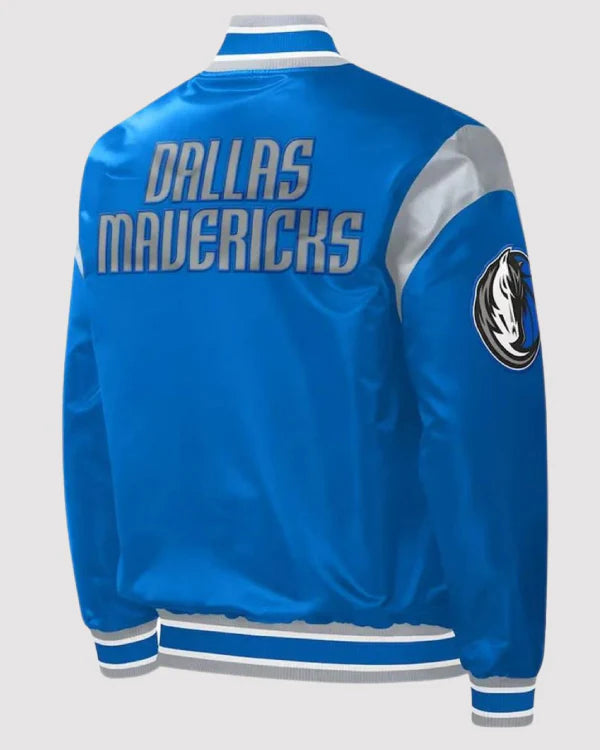 Dallas Mavericks Force Play Blue Varsity Jacket