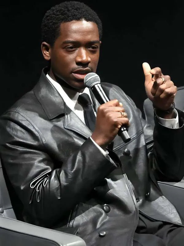 Damson Idris F1 Special Screening Leather Blazer