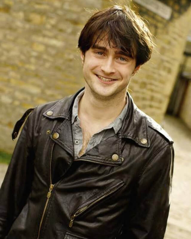 Daniel Radcliffe Black Biker Jacket