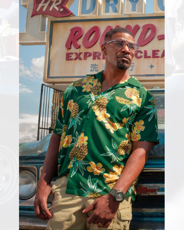 Day Shift 2022 Jamie Foxx Floral Shirt