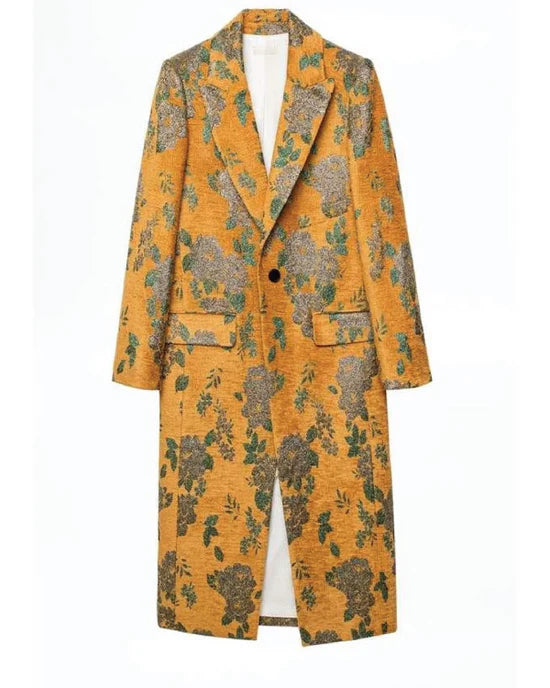 Days Of Our Lives Kate Roberts Floral Long Coat