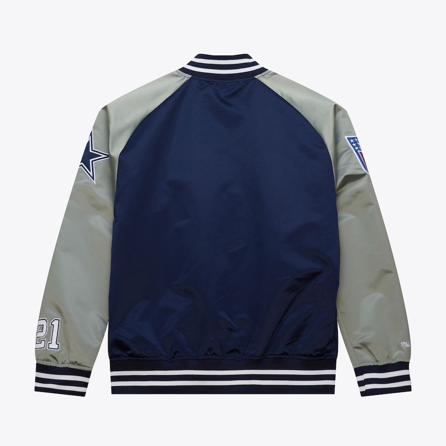 Deion Sanders Navy Dallas Cowboys Satin Jacket