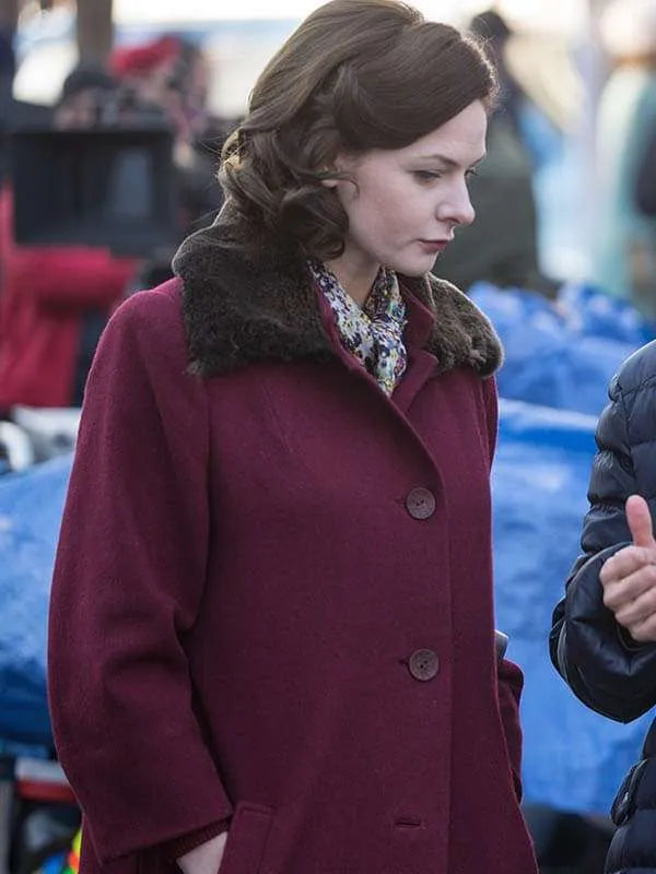 Despite the Falling Snow Rebecca Ferguson Wool Coat