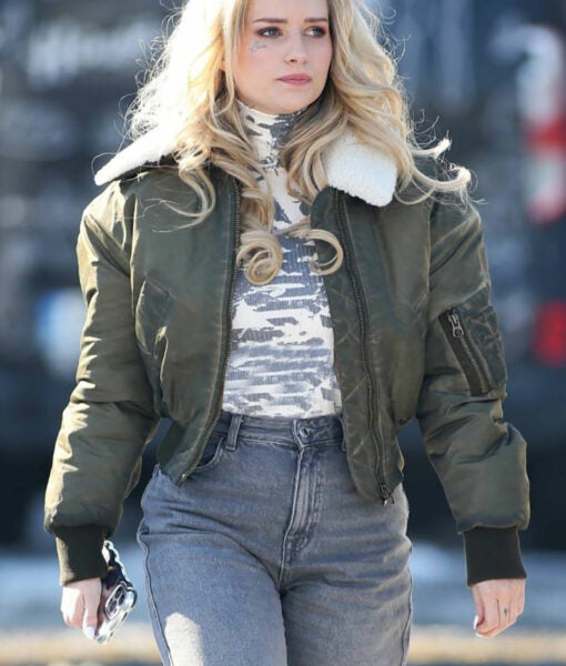 Diana April X 2024 Lottie Moss Green Jacket