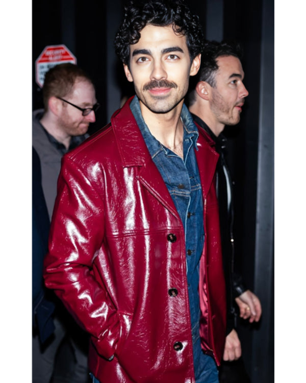 Joe Jonas Times Square Performance Leather Jacket