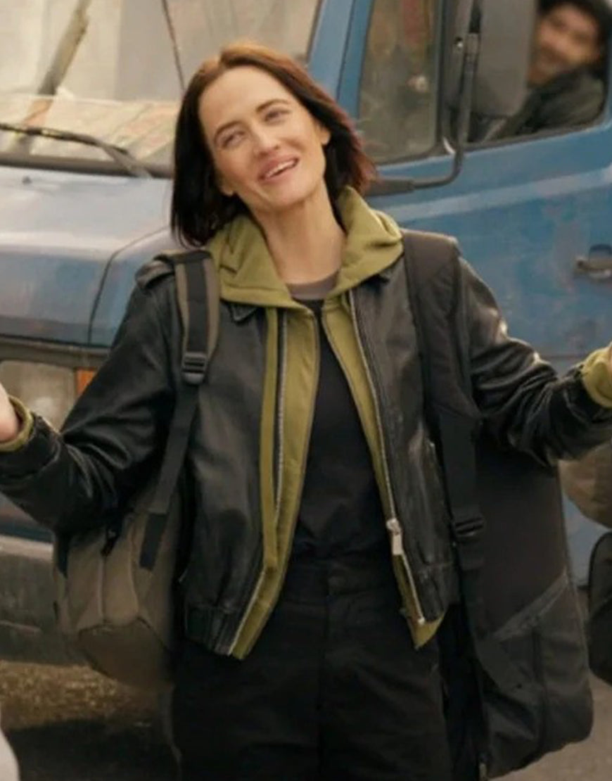 DirtyAngels2025EvaGreenBlackLeatherJacket